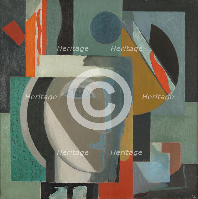 Composition with a Head, c1925. Creator: Ragnhild Kaarbo.