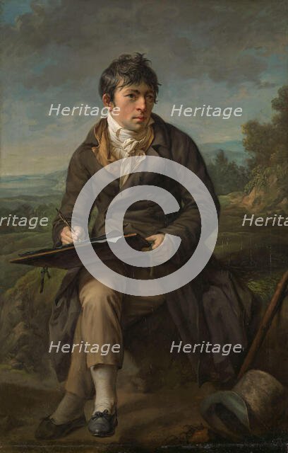Portrait of the Landscape Painter Carl Anton Graff, 1809. Creator: Anton Graff.