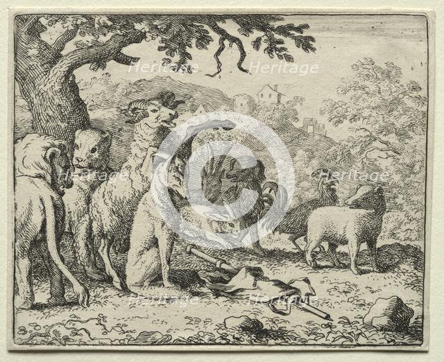 Reynard the Fox: The Benediction Given to Reynard. Creator: Allart van Everdingen (Dutch, 1621-1675).