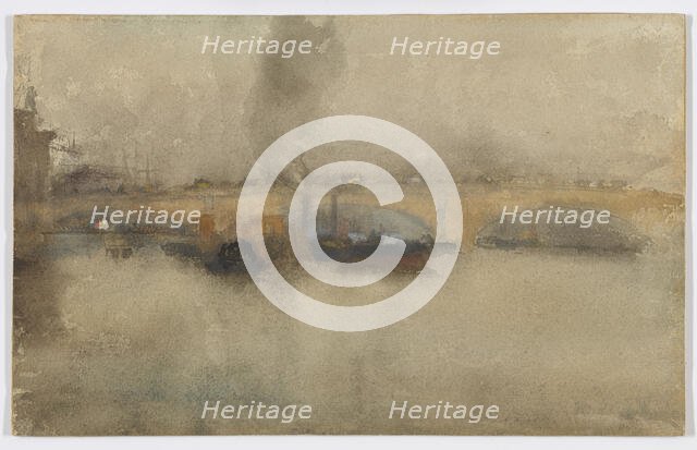 London Bridge, 1881. Creator: James Abbott McNeill Whistler.