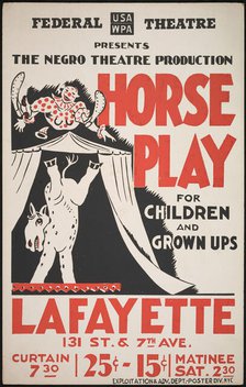 Horse Play, Harlem, New York, [193-]. Creator: Unknown.