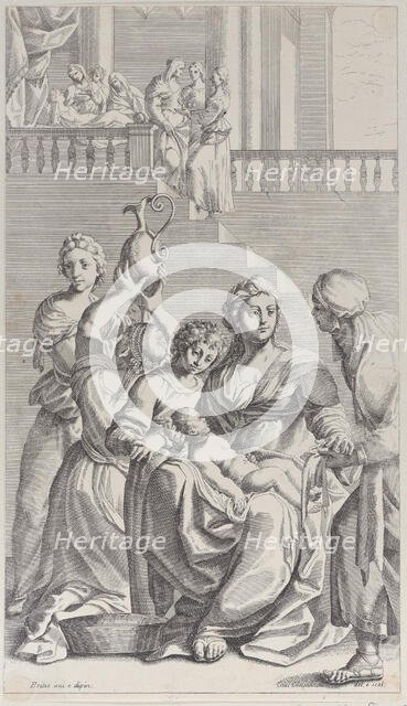 Birth of Saint Benedict, 1687-1717. Creator: Giacomo-Maria Giovannini.