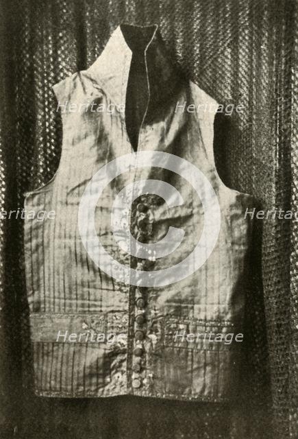 'A waistcoat worn by Count Lemcke', c1798, (1937). Creator: Unknown.