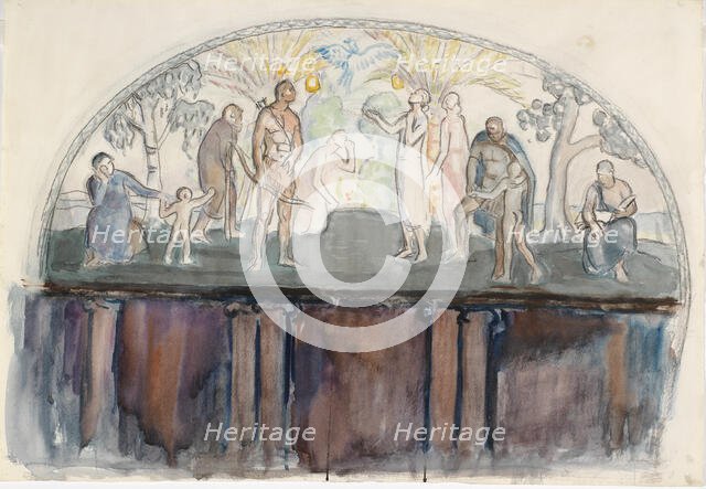 Bird of Paradise, study, 1925. Creator: Magnus Enckell.