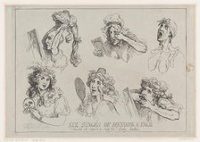 Six Stages of Mending a Face, Dedicated with respect to the Right Hon-ble. Lady Ar..., May 29, 1792. Creator: Thomas Rowlandson.