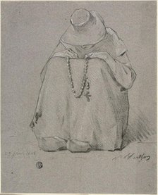 Woman with a Rosary, 1865. Creator: Unknown.