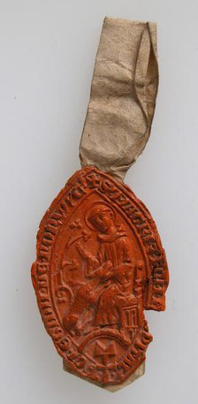 Seal Impression, Saint Giles, British, late 13th century. Creator: Unknown.