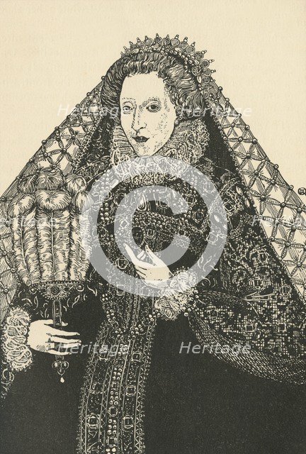 'A Portrait of Queen Elizabeth', (1931). Artist: Charles Henry Bourne Quennell.