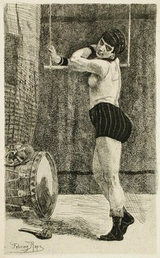 La Femme au trapèze, 1875. Creator: Félicien Rops.
