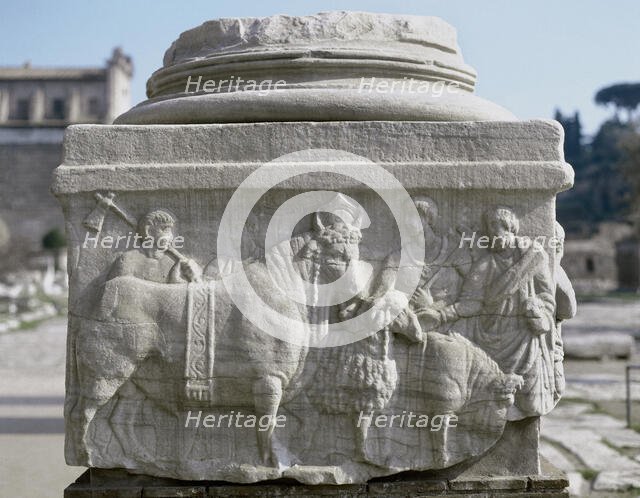Decennalia base, The Forum, Rome, Italy 4th century (2000).  Creator: Unknown.