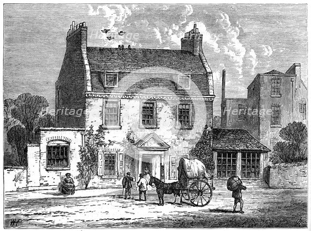 The 'Farthing Pie House', London, 1820 (1891). Artist: Unknown