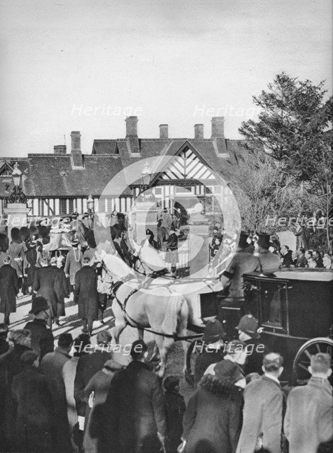 'The Arrival of King George's coffin at Wolferton Station', 1936. Creator: Unknown.
