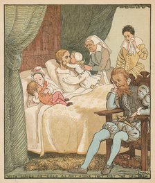 'With Lippes as Cold as any Stone, They Kist The Children Small', c1878.  Creator: Randolph Caldecott.