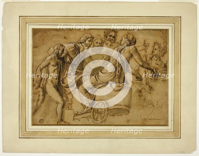 Study for Venus Asking Jupiter for the Services of Mercury as Herald, n.d. Creator: Unknown.