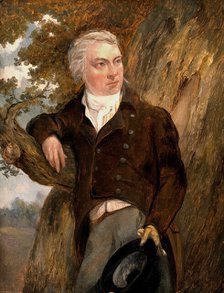 Edward Jenner, with a view of Berkeley, Glos. Creator: John Raphael Smith.
