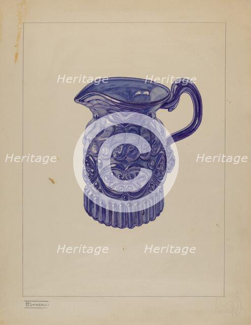 Cream Pitcher, c. 1937. Creator: Frank Fumagalli.