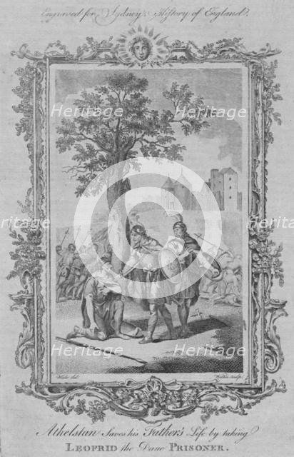 'Athelstan saves his Father's life by taking Leofrid the Dane Prisoner', 1773.  Creator: William Walker.