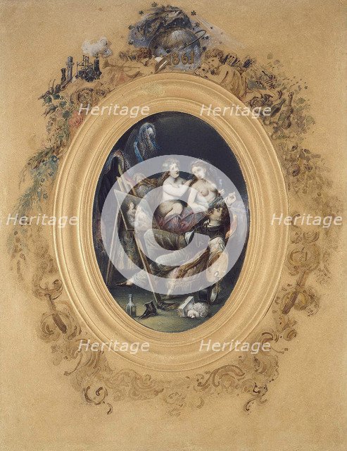 Self-Portrait as a Caricature, 1861.  Creator: Zichy, Mihály (1827-1906).