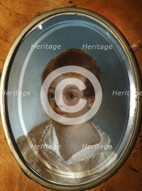 Portrait of the poet Alexander Sergeyevich Pushkin (1799-1837) as child.