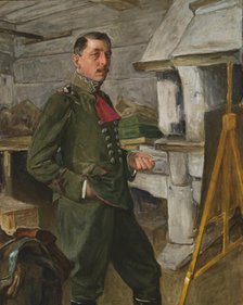 Self-Portrait in the Trenches, 1918. Creator: Stanislaw Janowski.