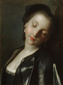 'Sleeping Young Woman', mid 18th century. Artist: Pietro Rotari