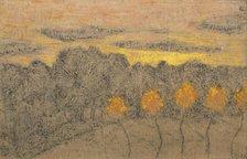 Paysage aux Arbres Jaunes, 1893-1895. Creator: Roussel, Ker-Xavier (1867-1944).