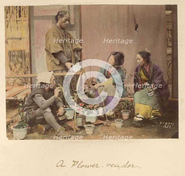 A Flower Vendor, about 1873-1883. Creator: Shinichi Suzuki I.