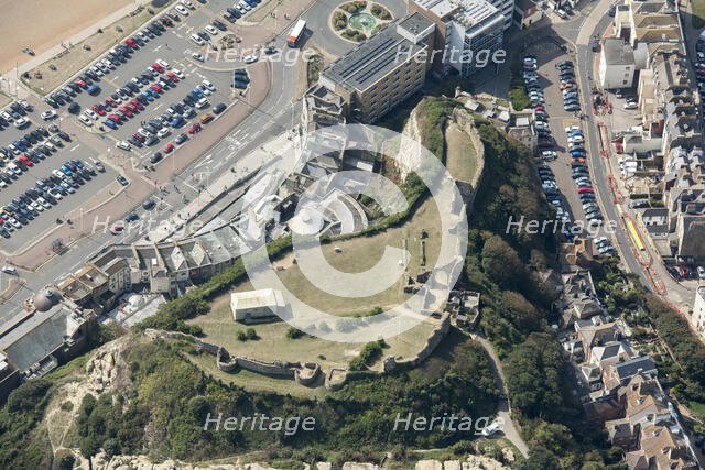 Hastings Castle, East Sussex, 2020. Creator: Damian Grady.