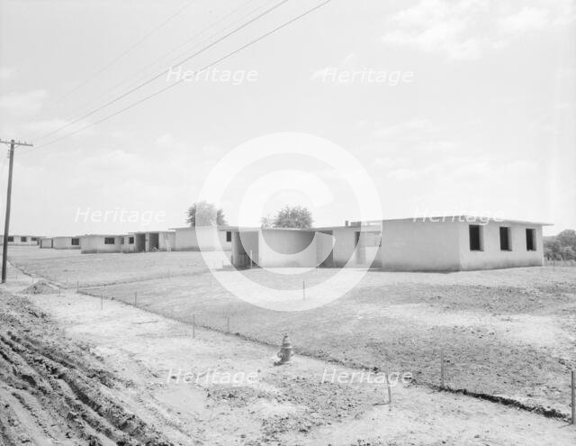 Home under construction, Hightstown, New Jersey, 1936. Creator: Dorothea Lange.