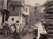 Plague-infected house which has been demolished, Karachi, India, 1897. Creator: Unknown.