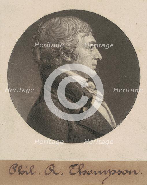 Philip Rootes Thompson, 1806. Creator: Charles Balthazar Julien Févret de Saint-Mémin.