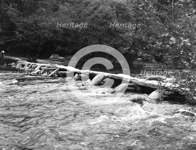 Tarr Steps, near Dulverton, Exmoor, Somerset, c1955. Creator: Arthur Charles Kirby Ware.