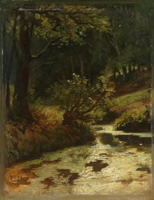 Brook in the Woods near Oosterbeek, c.1860. Creator: Matthijs Maris.