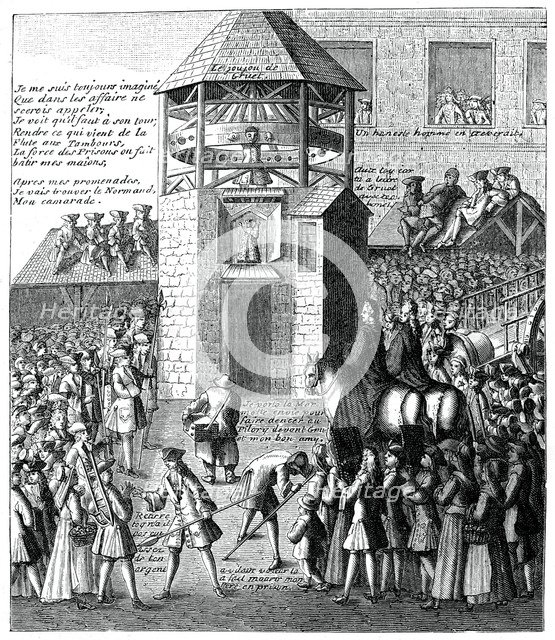 Pillory In The Market, (1885). Artist: Unknown