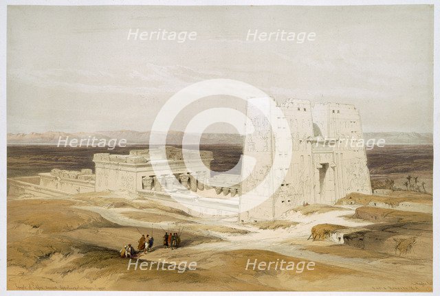 Temple of Edfu, ancient Apollinopolis, Upper Egypt, 19th century. Artist: David Roberts