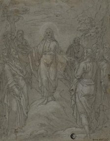 Christ and the Apostles (recto); Sketch of a Nativity Scene (verso), n.d. Creator: Unknown.
