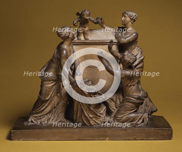 Clock Model with the Selling of Cupids, 1802. Creator: Circle of Claude Michel.