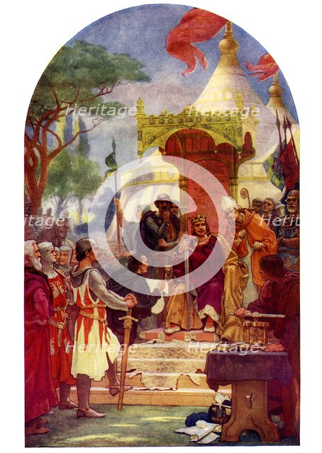 The First Great Charter of English Liberty, (19th century). Artist: Unknown