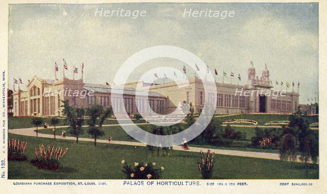 Palace of Horticulture, World's Fair, St Louis, Missouri, USA, 1904. Artist: Unknown