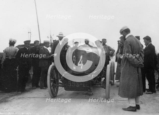 Gobron Brillie, Rigolly at Ostend Speed Trials 1904. Creator: Unknown.