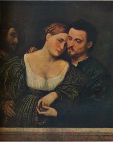 'The Venetian Lovers', 1525-1530, (1930). Creator: Paris Bordone.