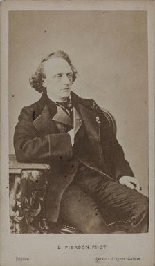 Portrait of the pianist and composer Henry Litolff (1818-1891) . Creator: Photo studio Mayer & Pierson.