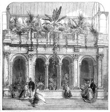 Royal Horticultural Society's Gardens, South Kensington: recessed arcade in the Great..., 1861. Creator: Unknown.