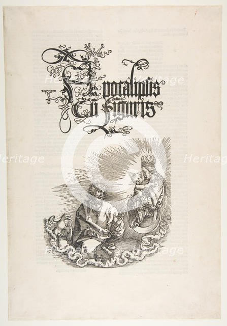 The Virgin Appearing to Saint John, from The Apocalypse.n.d. Creator: Albrecht Durer.
