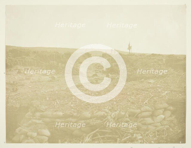 Road Opened Through Trenches, 1855. Creator: James Robertson.