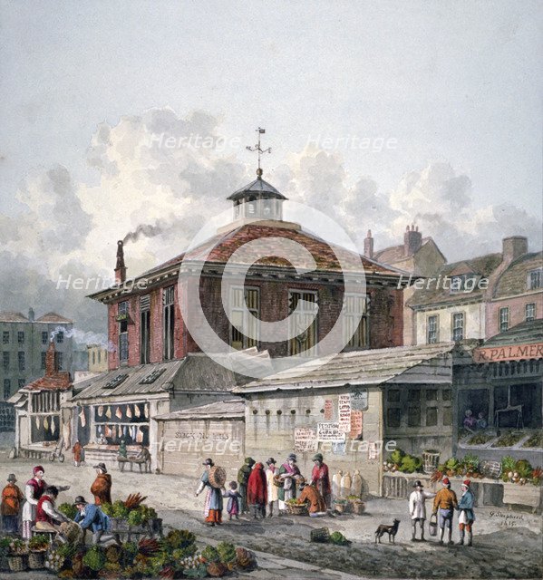 Clare Market, Westminster, London, 1815. Artist: George Shepherd