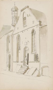 Gasthuiskerk on the Lange Delft in Middelburg, c. 1856-c. 1861. Creator: Cornelis Springer.