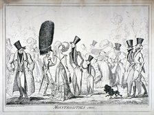 'Monstrosities of 1821', 1835.                                            Artist: George Cruikshank