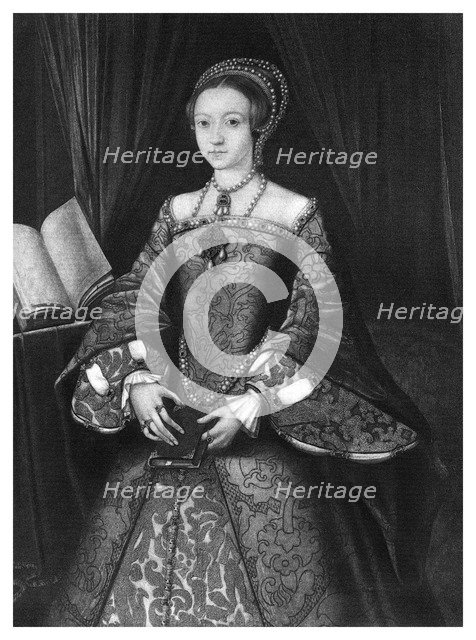 Queen Elizabeth I when young, c1546, (1896).Artist: Boussod, Valadon & Co