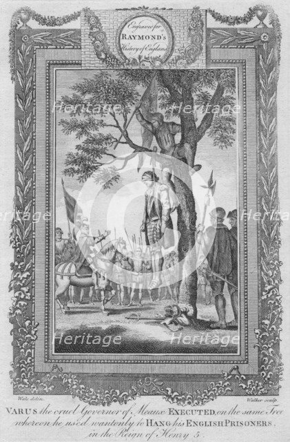 'Varus, the cruel Governor of Meaux executed', 1787. Artist: Unknown.